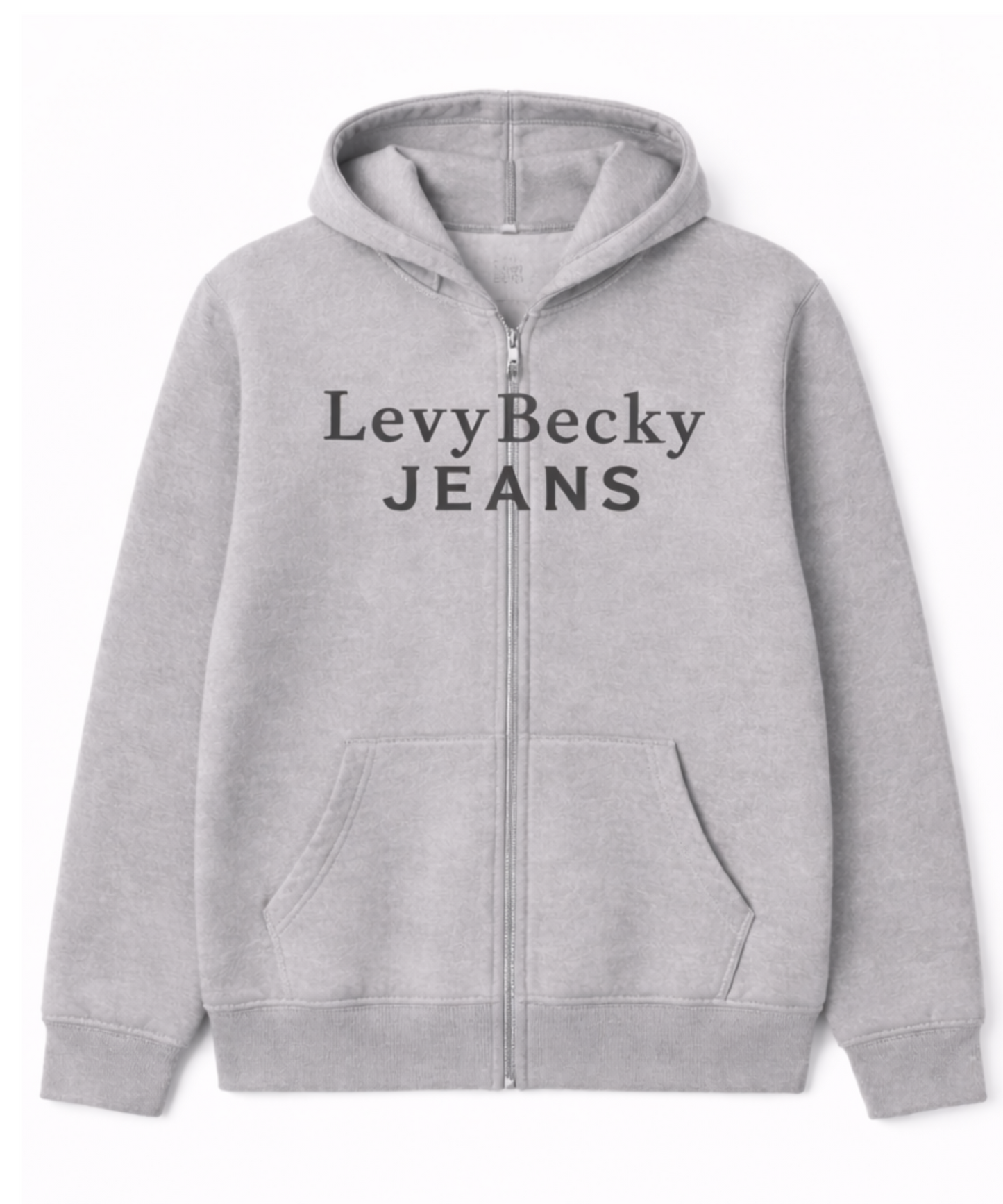 LevyBecky JEANS Zip-Up Hoodie
