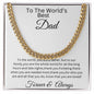 World's Best Dad, Gift For Father, Gift For anniversary