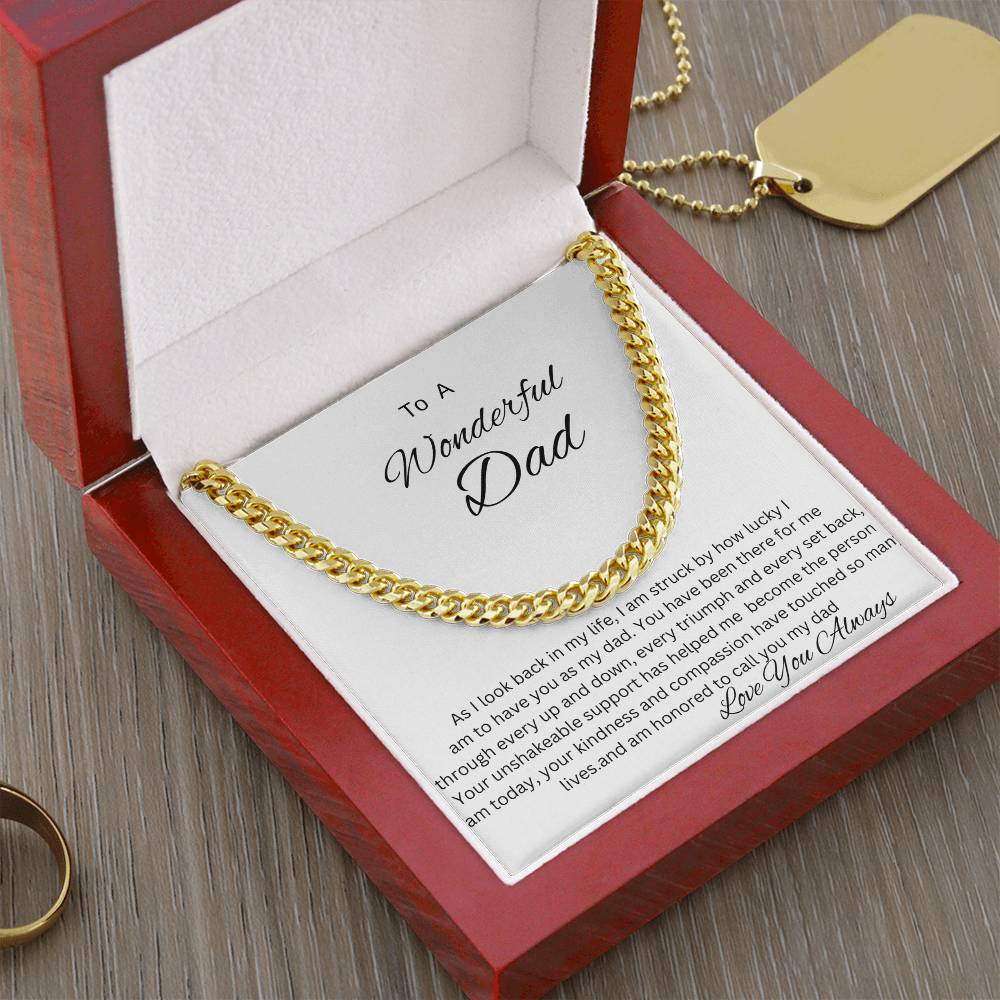 Cuban Link Chain (OREO + LUX BOX + LENGTH EXTENSION) GIFT FOR DAD , UNCLE, GRANDPA