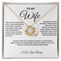 To My Wife-Love Knot Necklace-