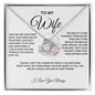 To My Wife-Love Knot Necklace-