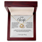 To My Wife-Love Knot Necklace-