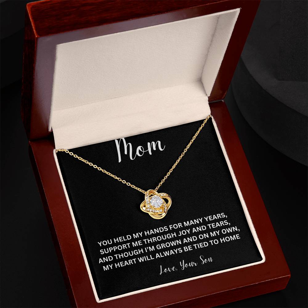 Love Knot Necklace For Mom, Gift For Mother