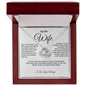 To My Wife-Love Knot Necklace-