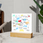 Acrylic Placque For Mom, Dad, Co- worker