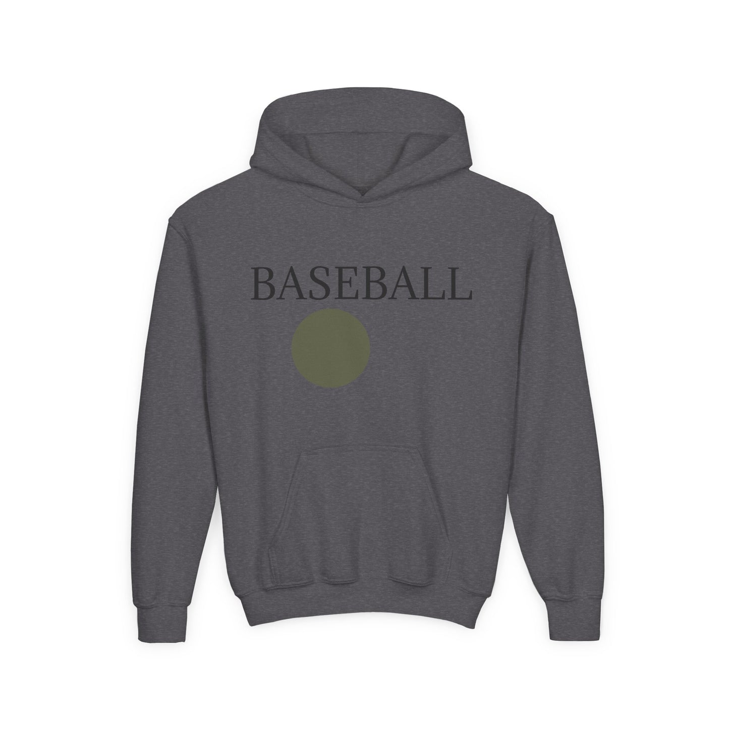 Baseball Youth Hoodie — Minimalist Team Sports Pullover