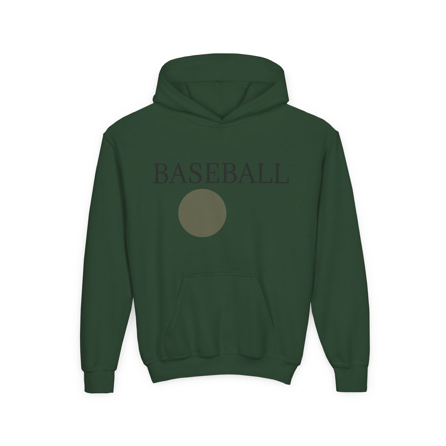 Baseball Youth Hoodie — Minimalist Team Sports Pullover