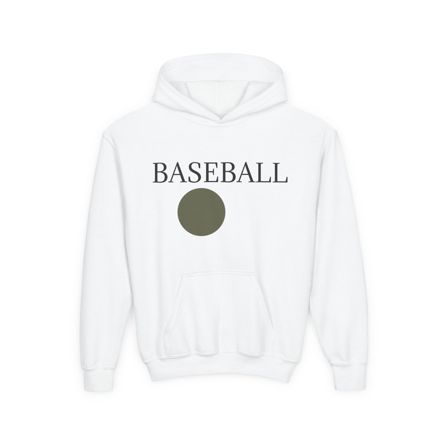 Baseball Youth Hoodie — Minimalist Team Sports Pullover