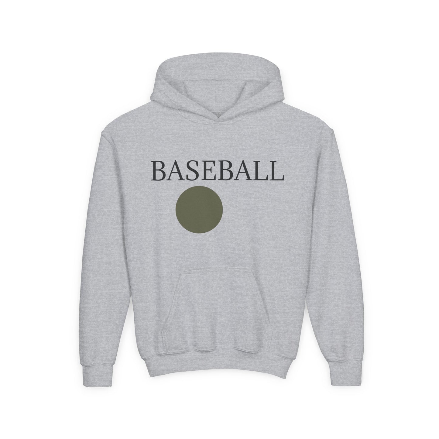 Baseball Youth Hoodie — Minimalist Team Sports Pullover