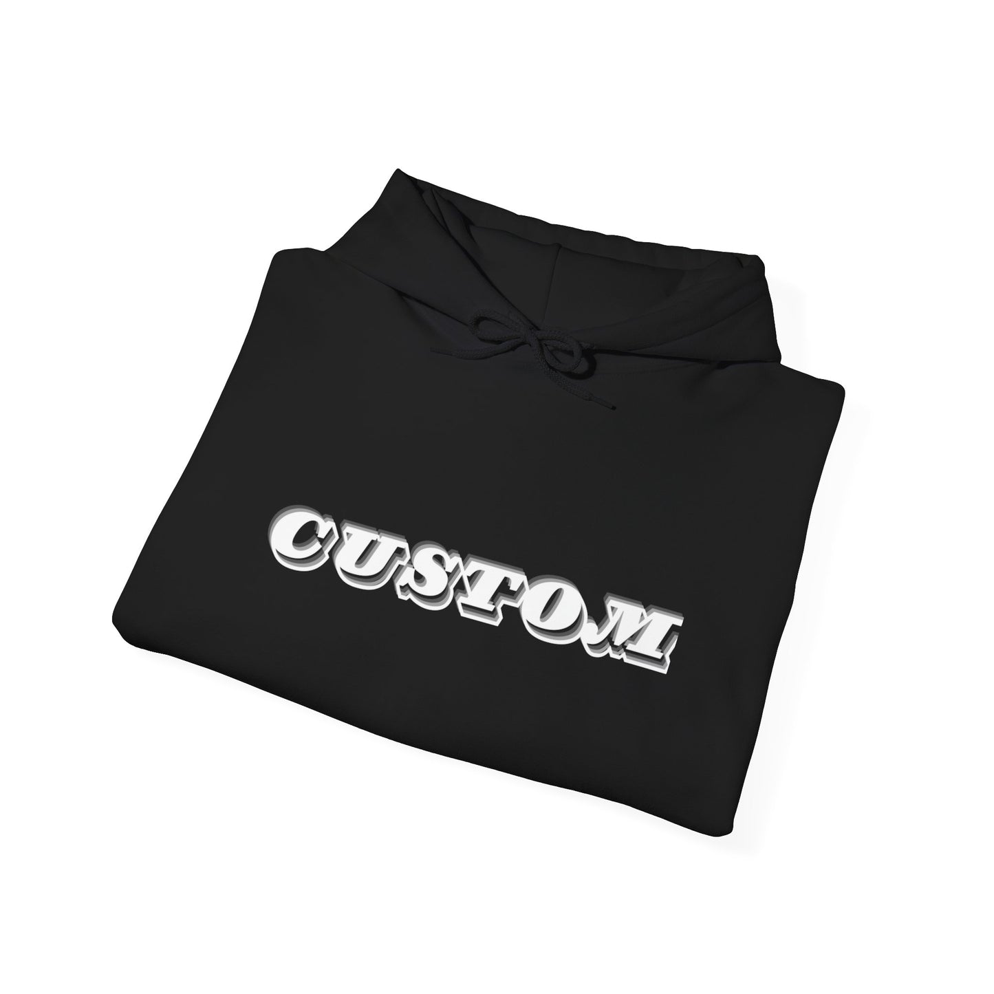 Minimal Pullover Hoodie with Sleeve Text
