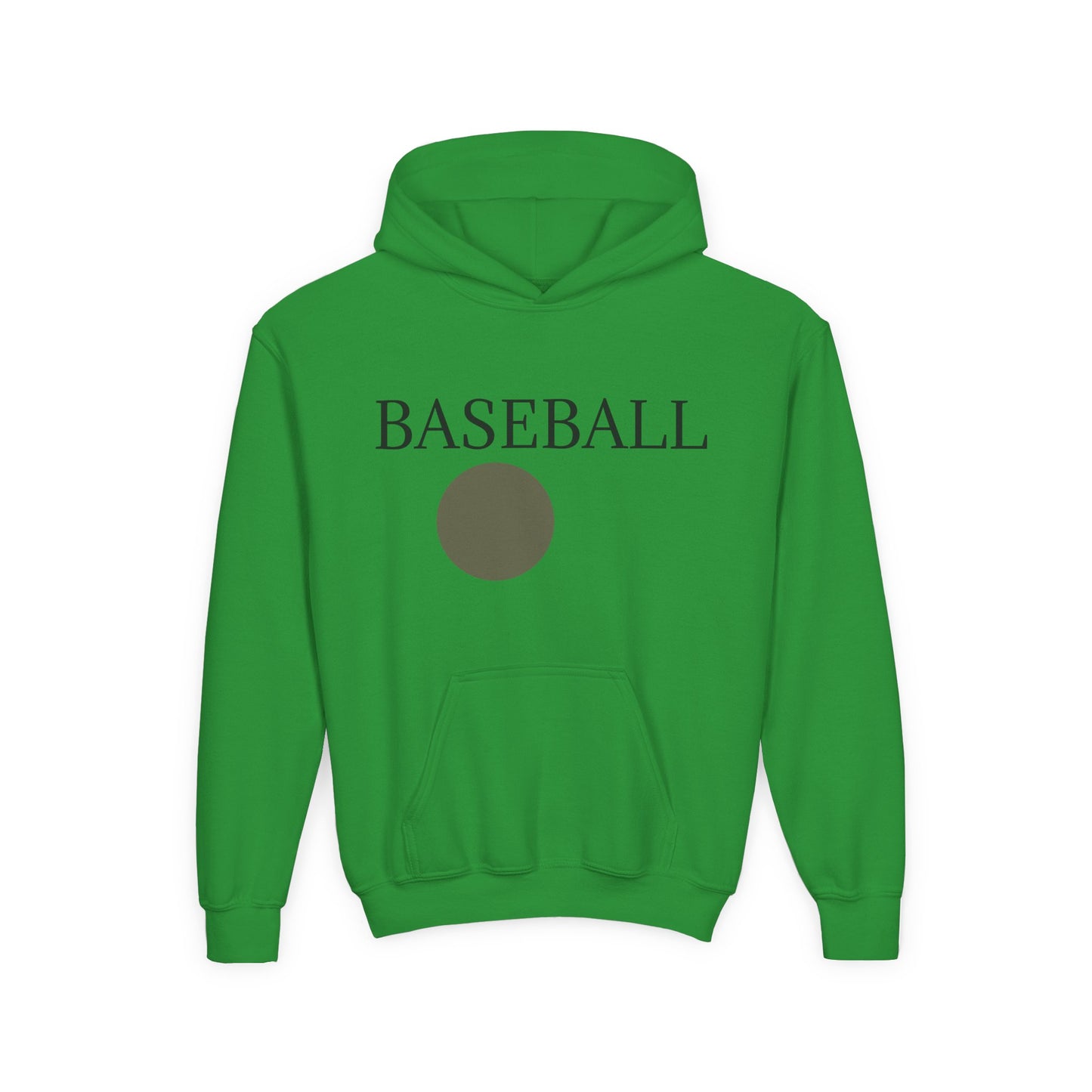 Baseball Youth Hoodie — Minimalist Team Sports Pullover