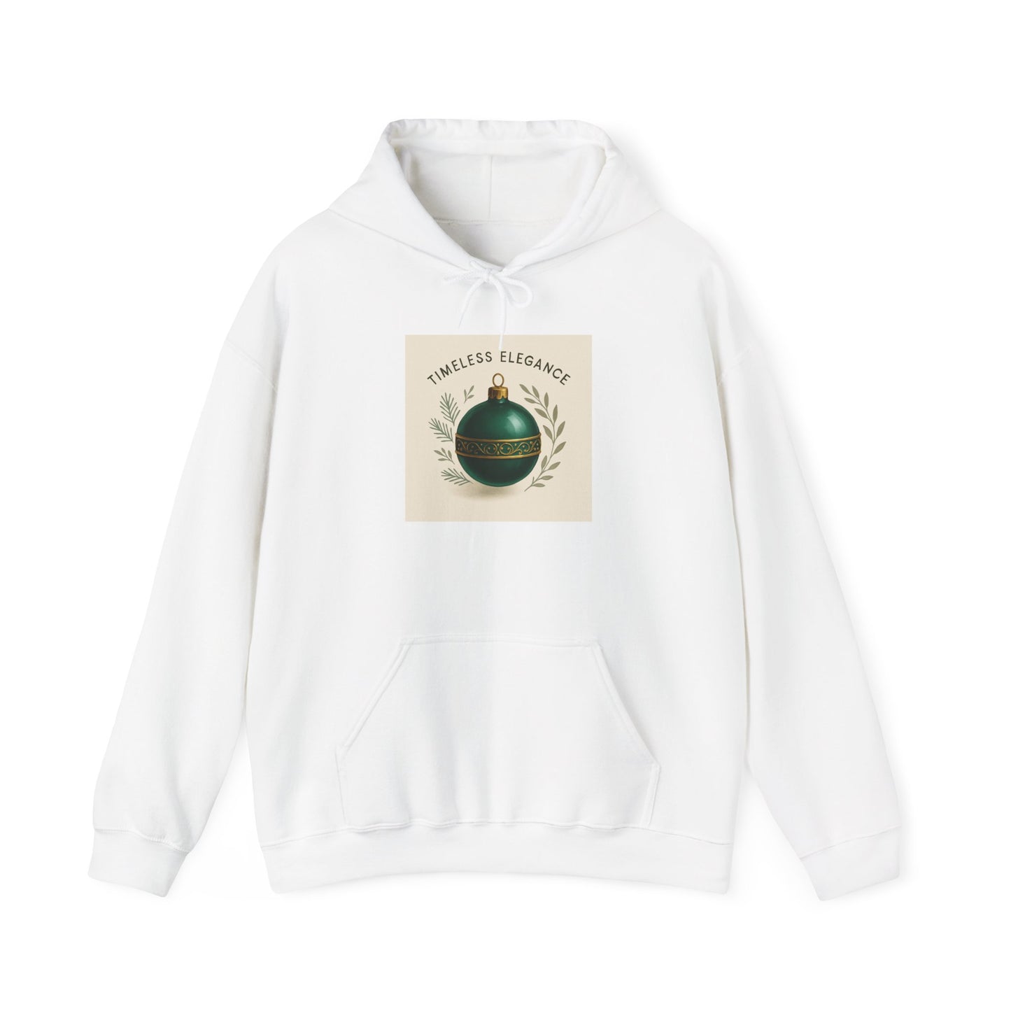 Christmas Ornament Hoodie — "Timeless Elegance" Holiday Sweatshirt