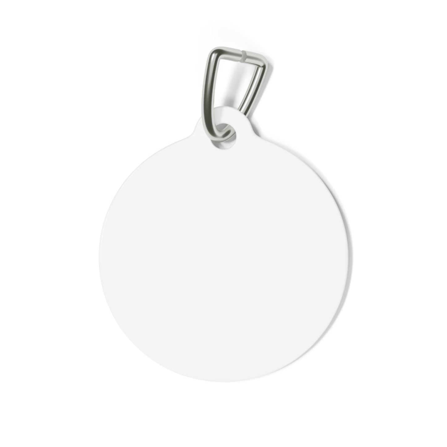 Personalized Round Pet Tag — Custom Text ID Tag (LevyBecky Pets)