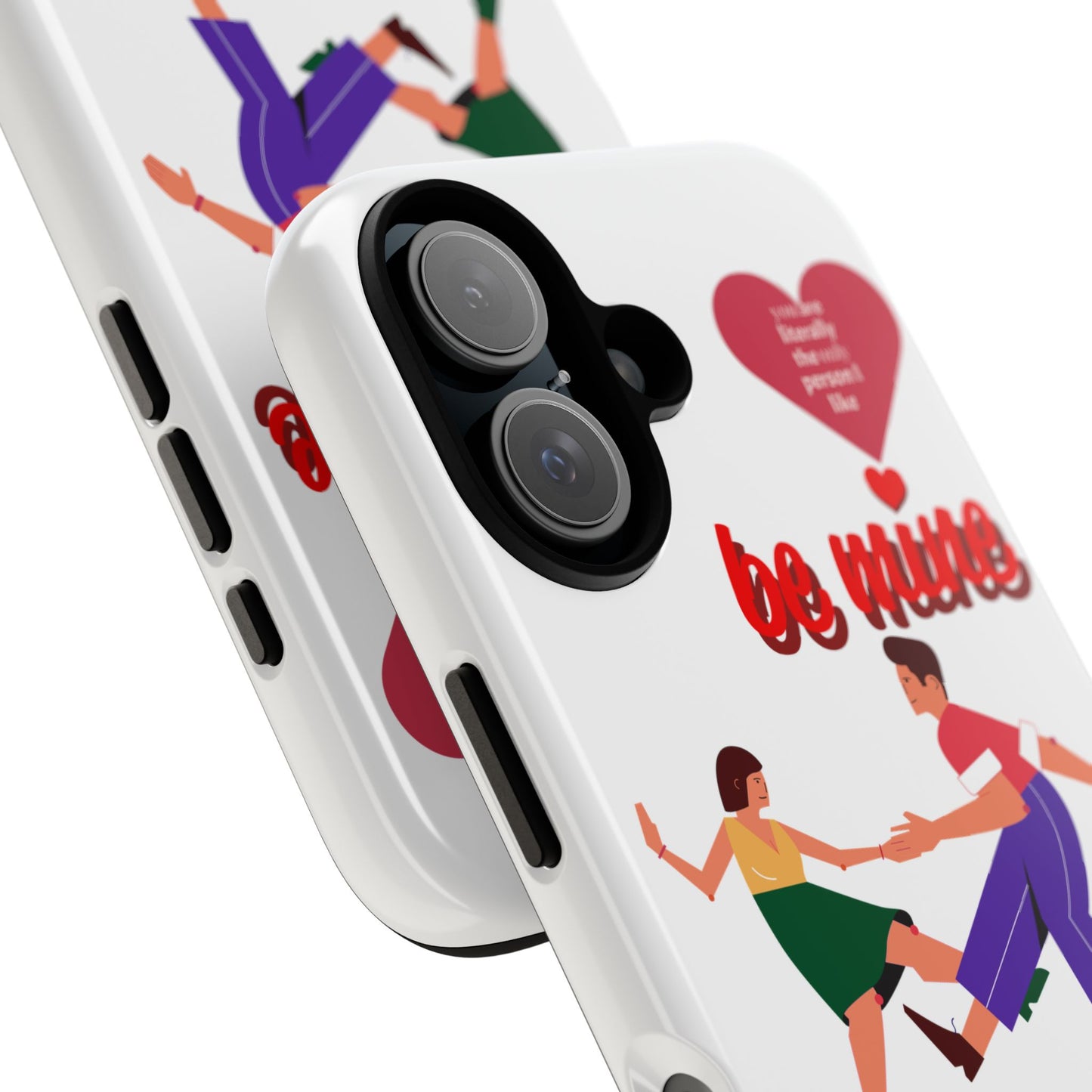 Phone Case - "Be Mine" Retro Dancing Couple Valentine Design