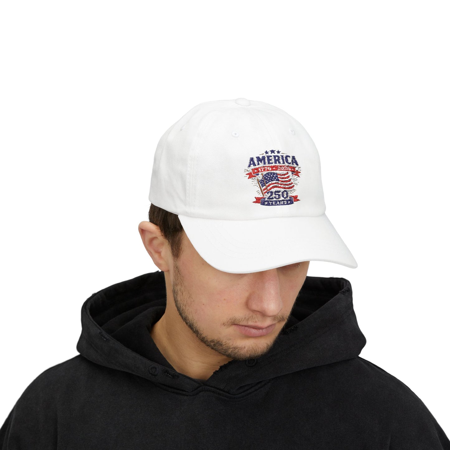 America 250 Years Patriotic Dad Cap | 4th of July Embroidered Hat