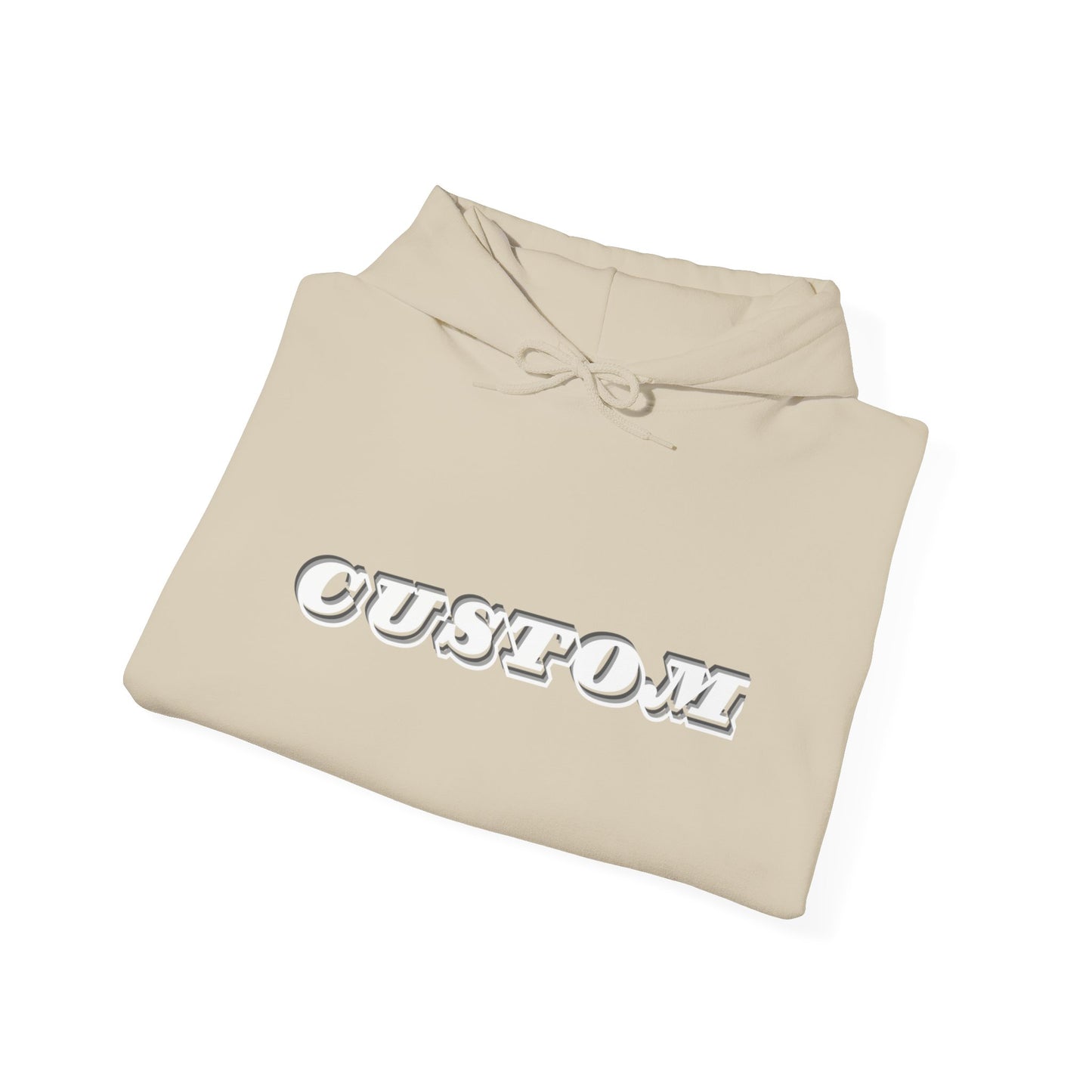Minimal Pullover Hoodie with Sleeve Text