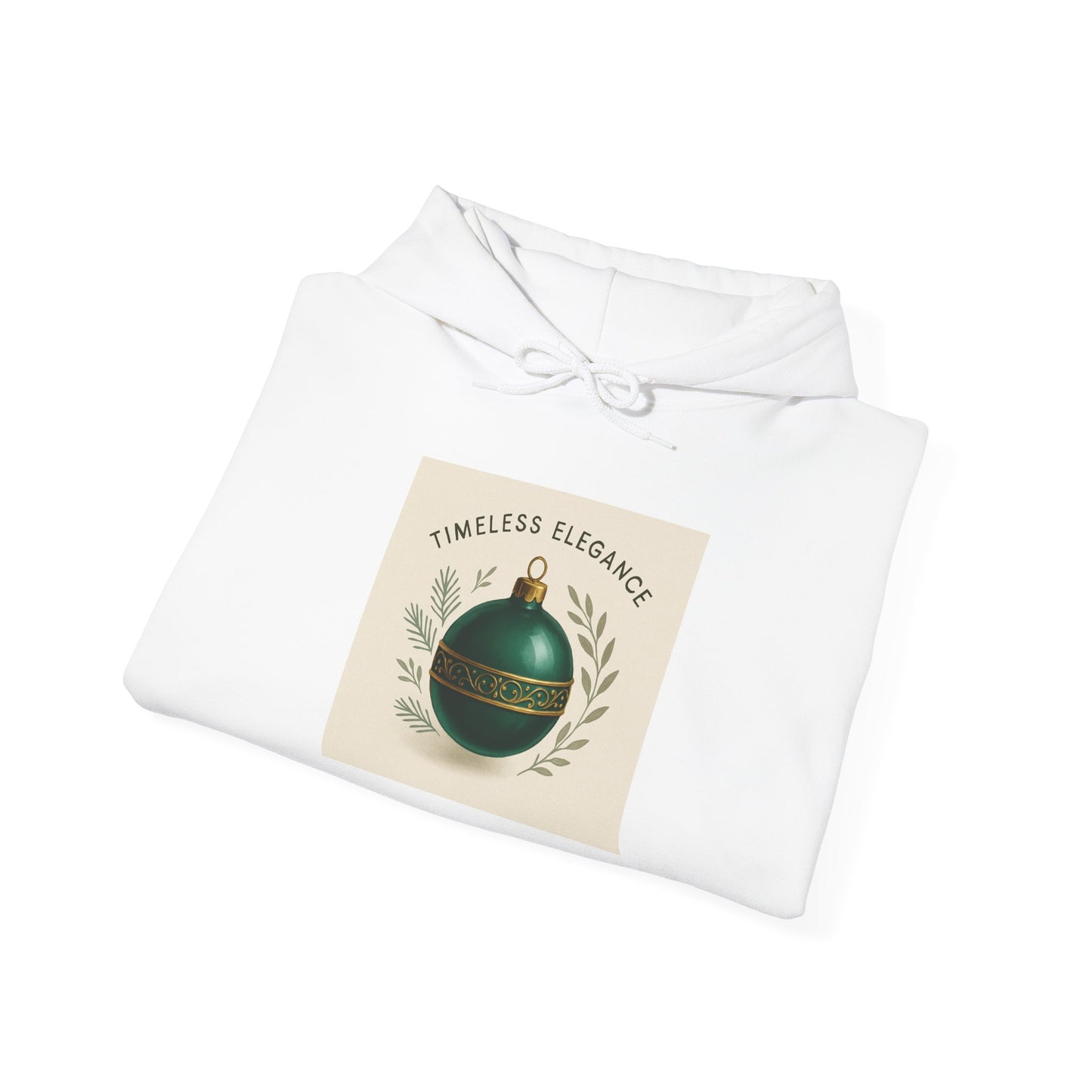 Christmas Ornament Hoodie — "Timeless Elegance" Holiday Sweatshirt