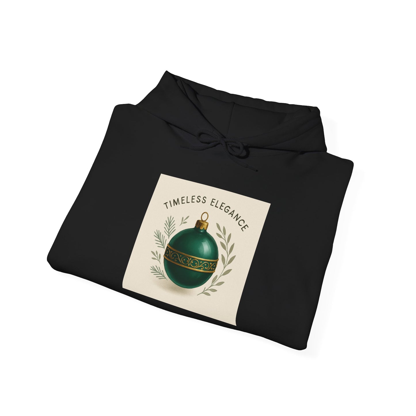 Christmas Ornament Hoodie — "Timeless Elegance" Holiday Sweatshirt
