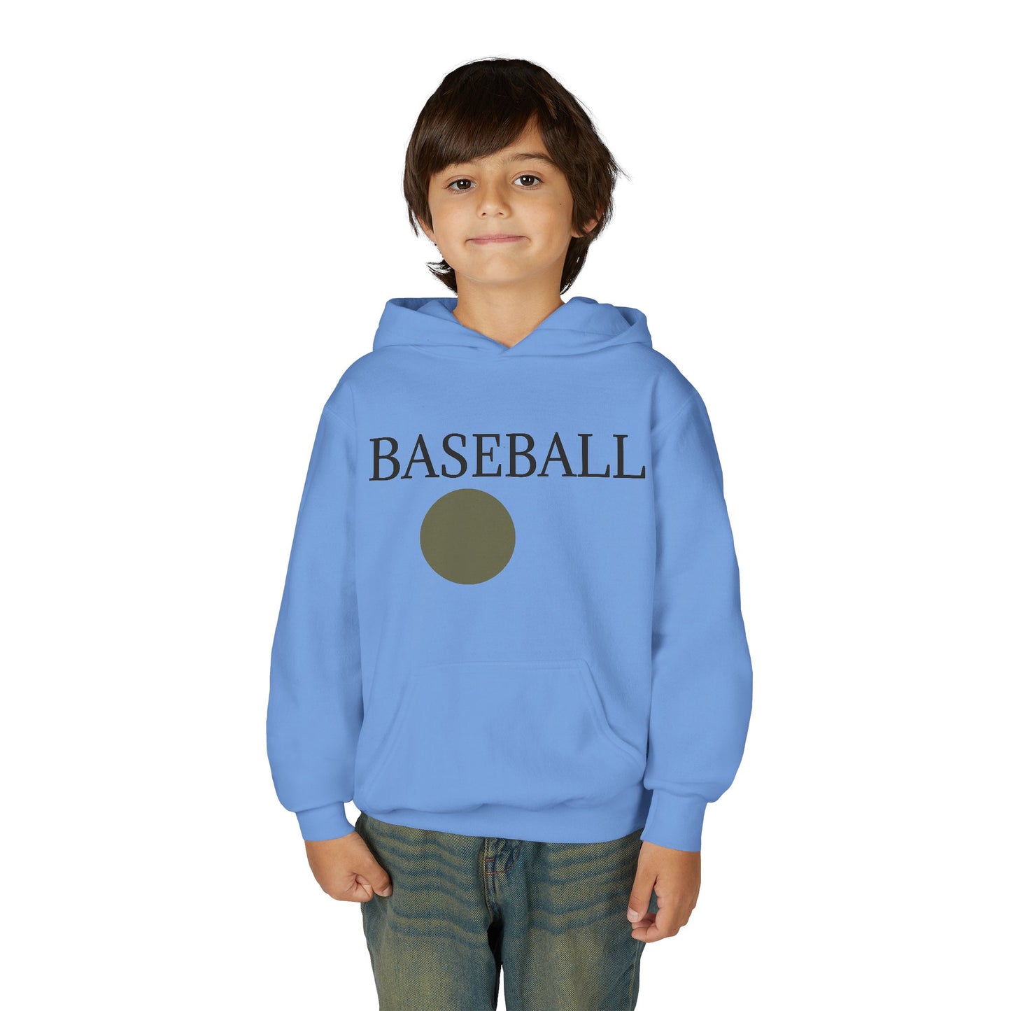 Baseball Youth Hoodie — Minimalist Team Sports Pullover