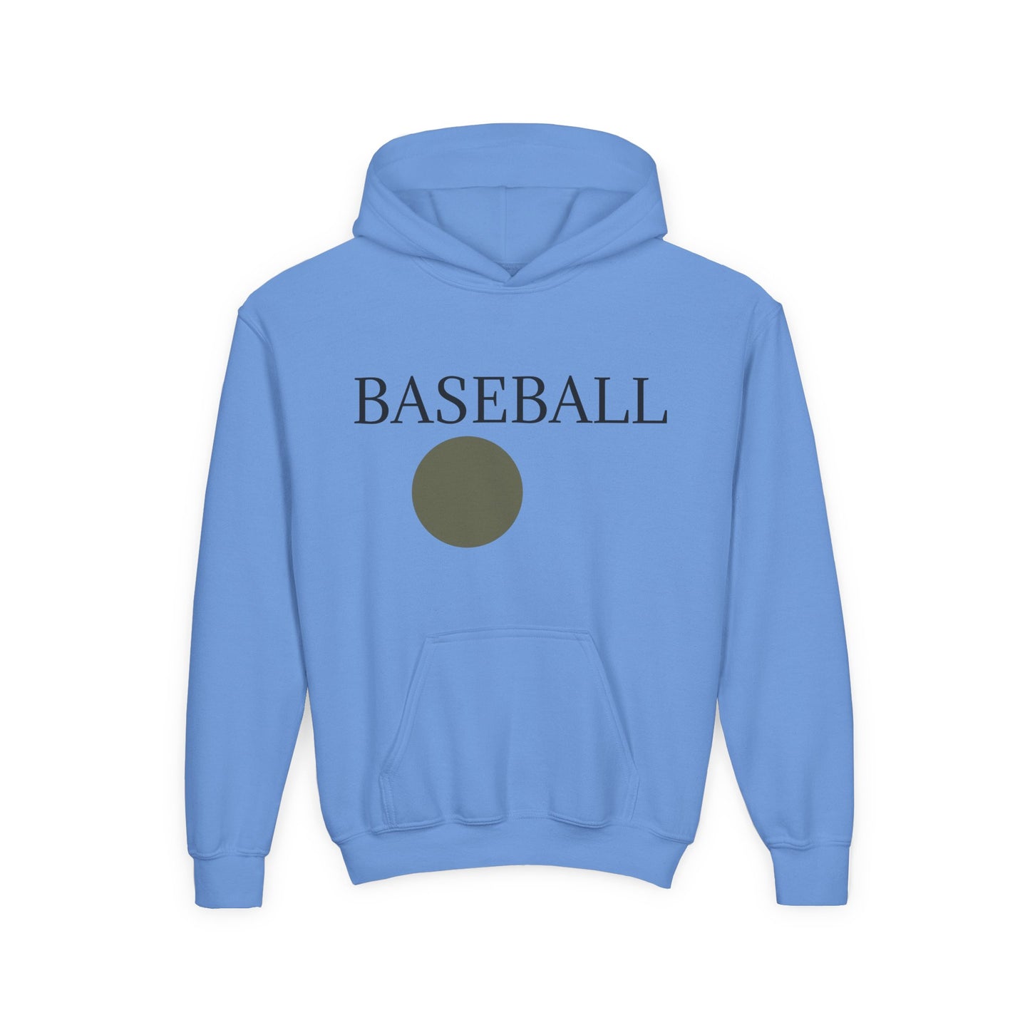 Baseball Youth Hoodie — Minimalist Team Sports Pullover