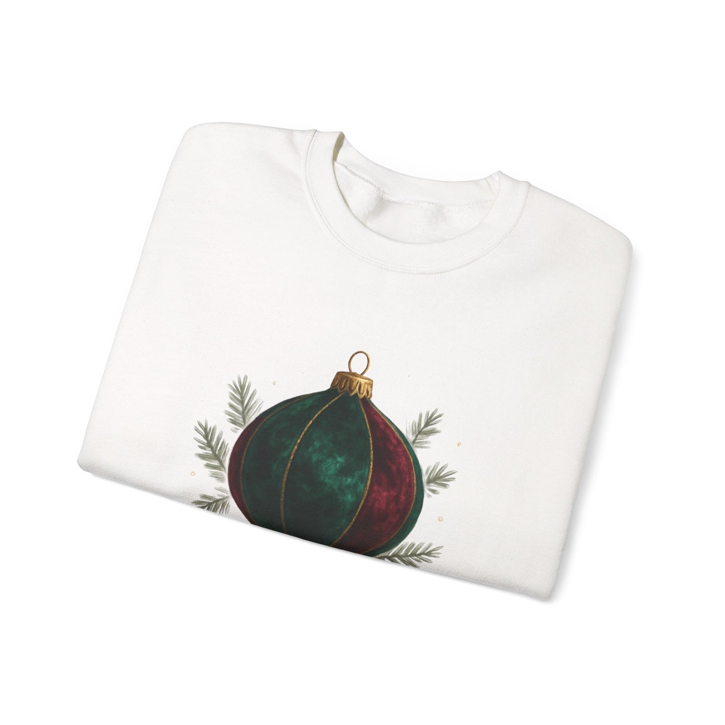Christmas Ornament Crewneck Sweatshirt — "Lavish Christmas Cheer" Holiday Sweater