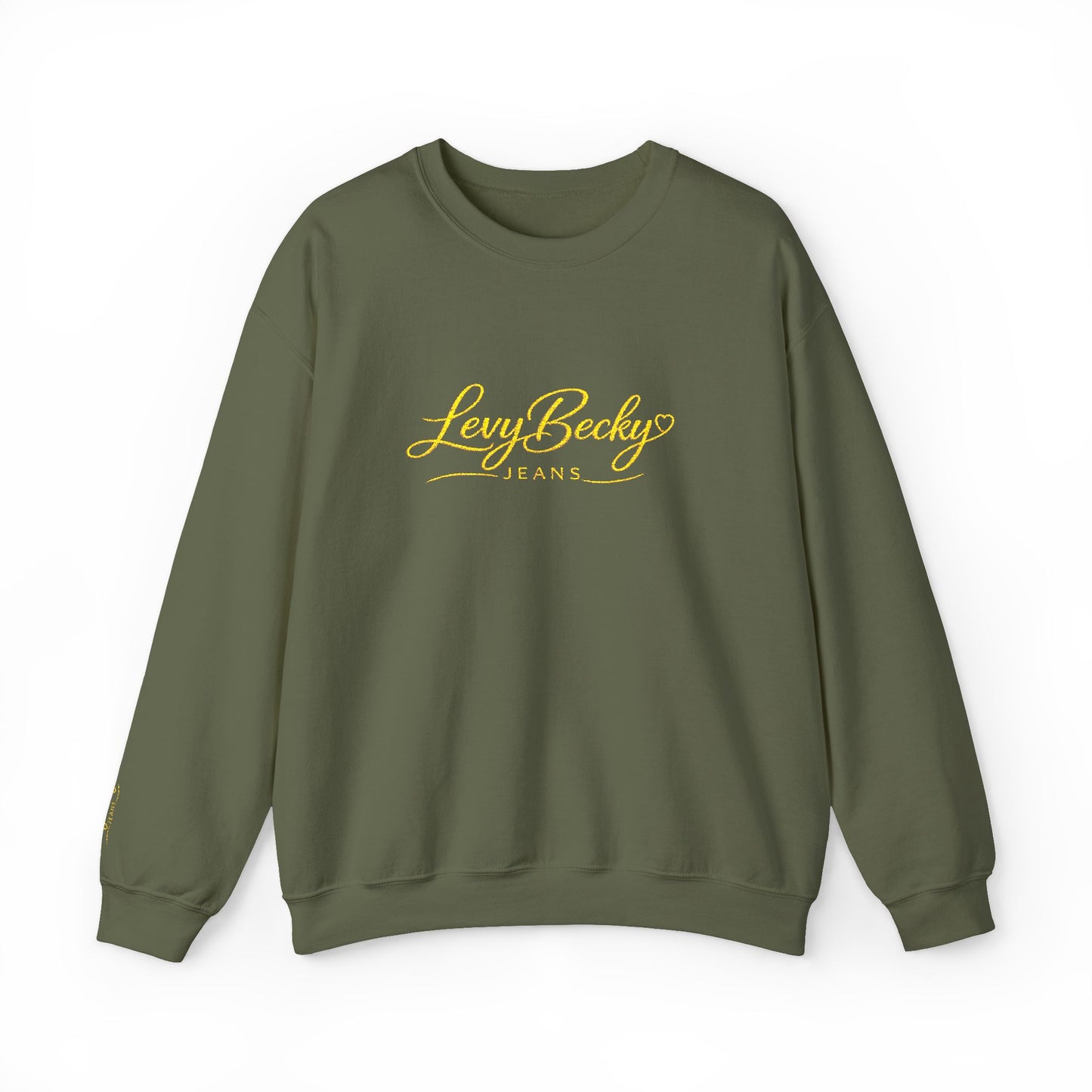 Crewneck Sweatshirt — 'Sexy Baby' Gold Script Graphic