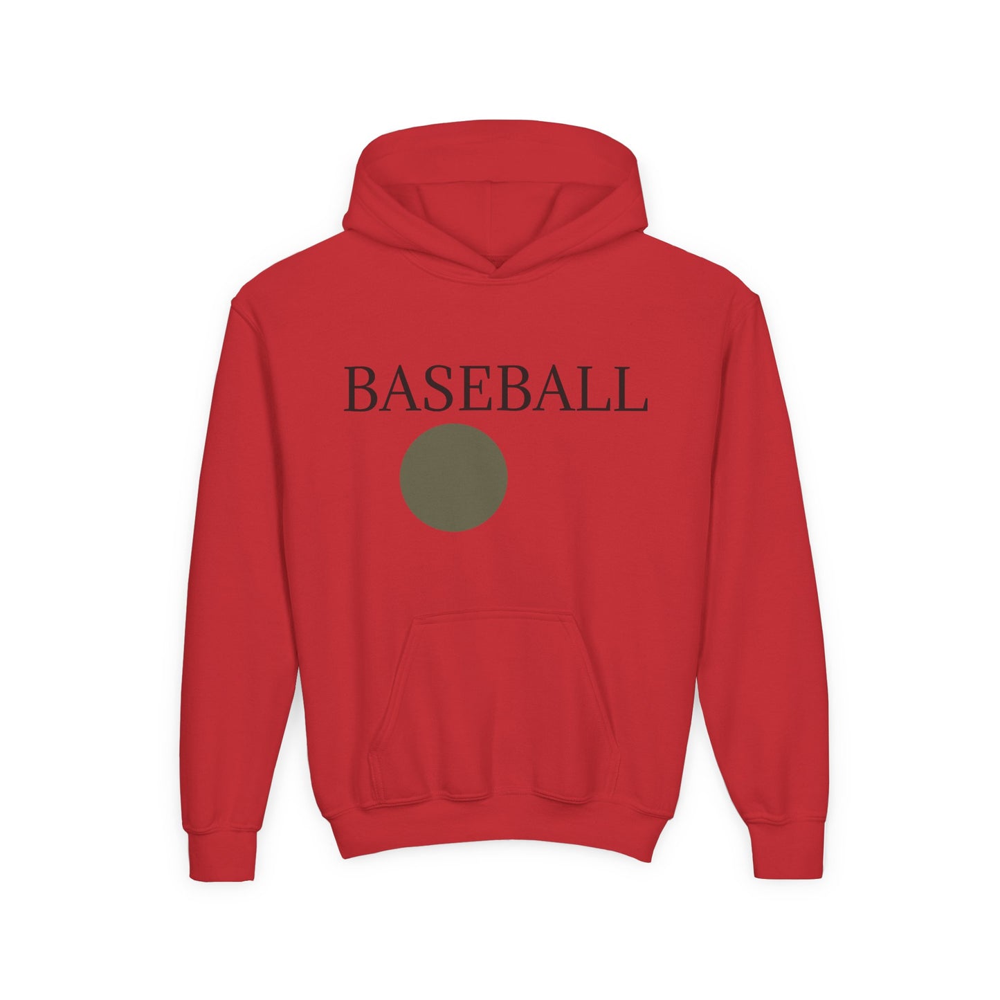 Baseball Youth Hoodie — Minimalist Team Sports Pullover
