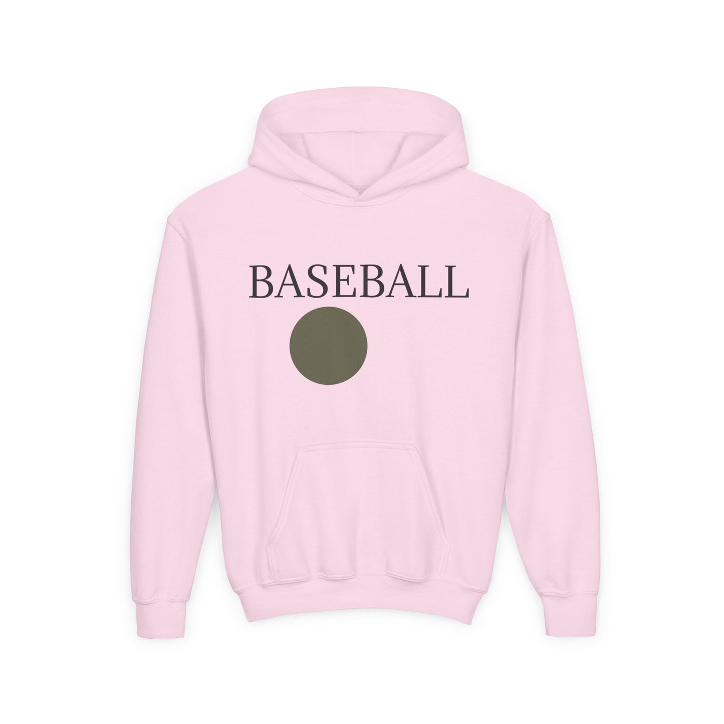 Baseball Youth Hoodie — Minimalist Team Sports Pullover