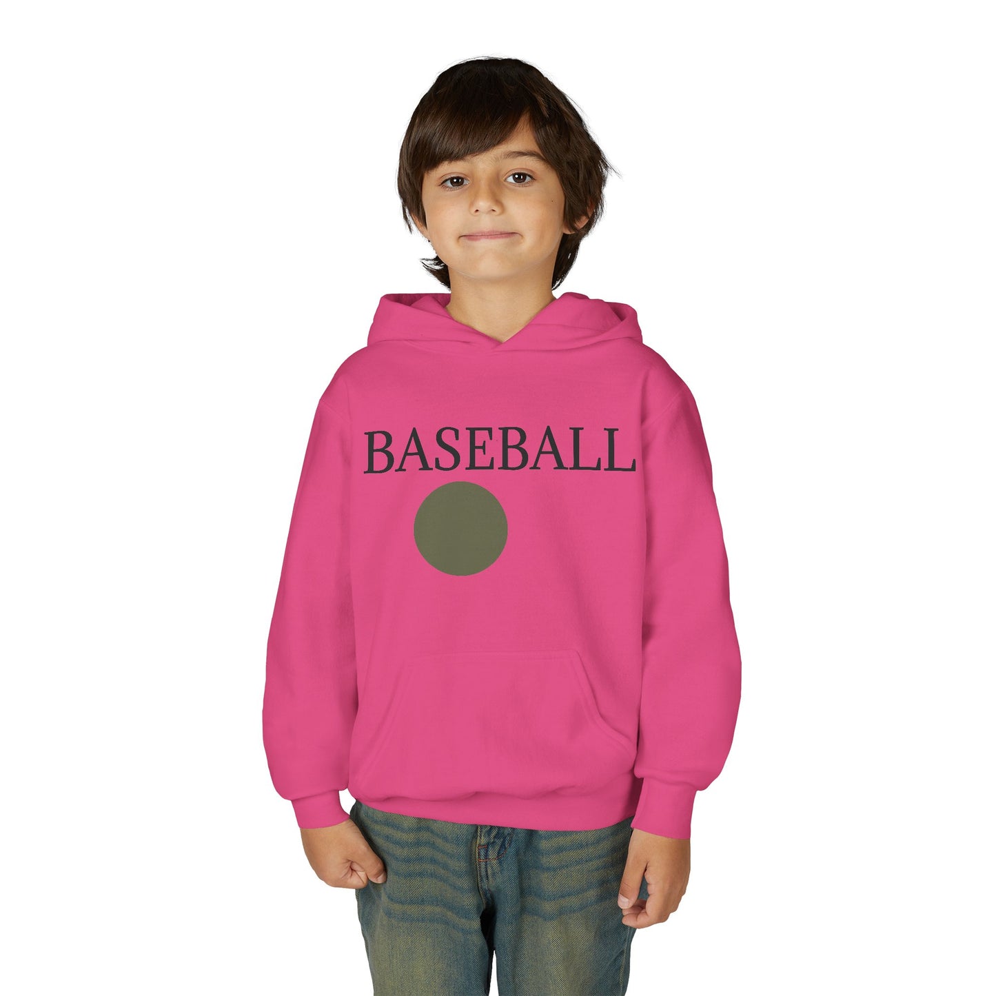 Baseball Youth Hoodie — Minimalist Team Sports Pullover