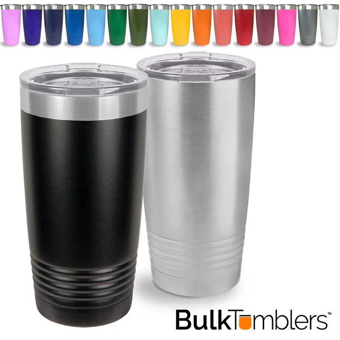 LevyBecky Premium Stainless Steel Tumbler – 20 oz / 30 oz – Hot & Cold – No Handle – Multiple Colors