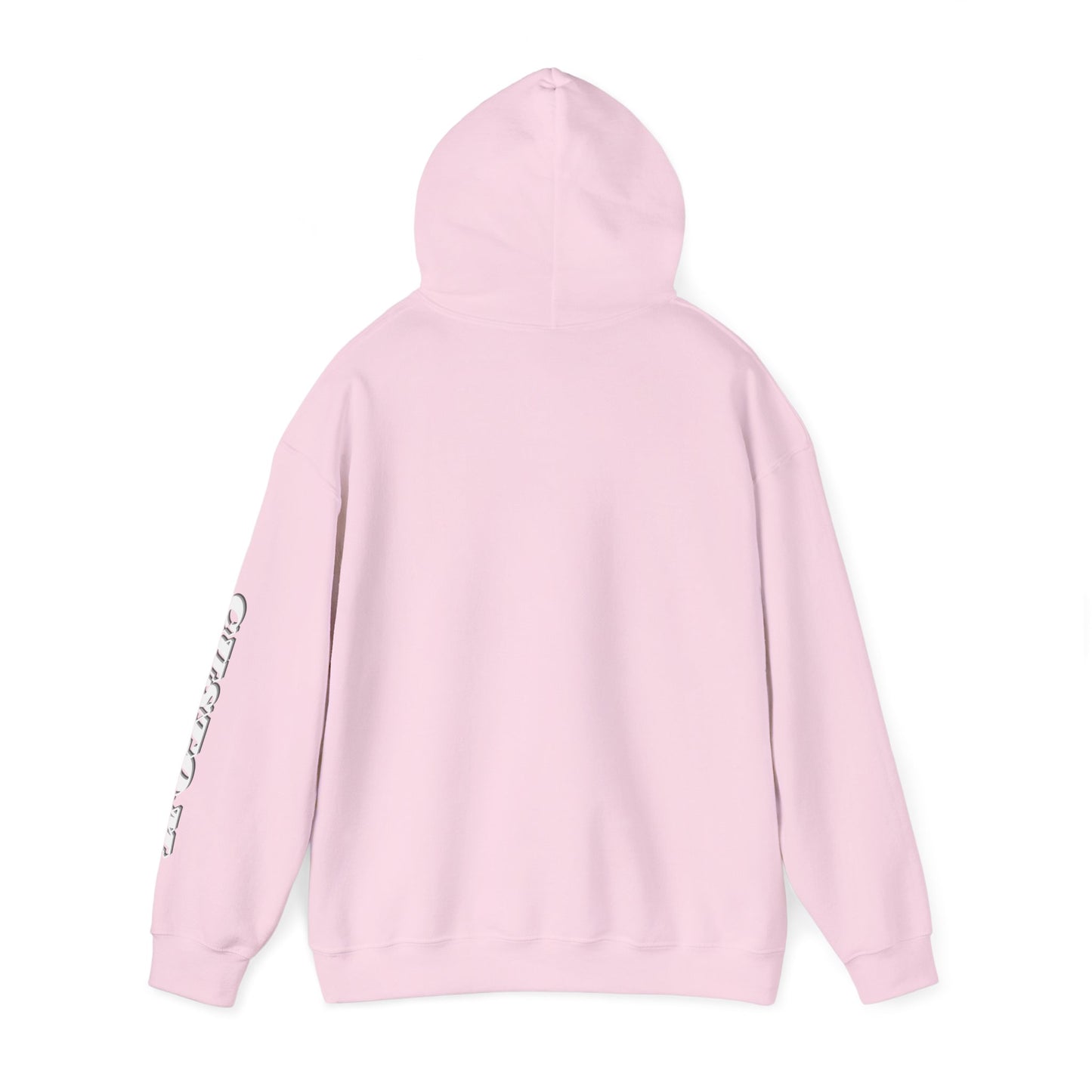 Minimal Pullover Hoodie with Sleeve Text