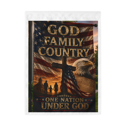 God Family Country Patriotic Flag – One Nation Under God