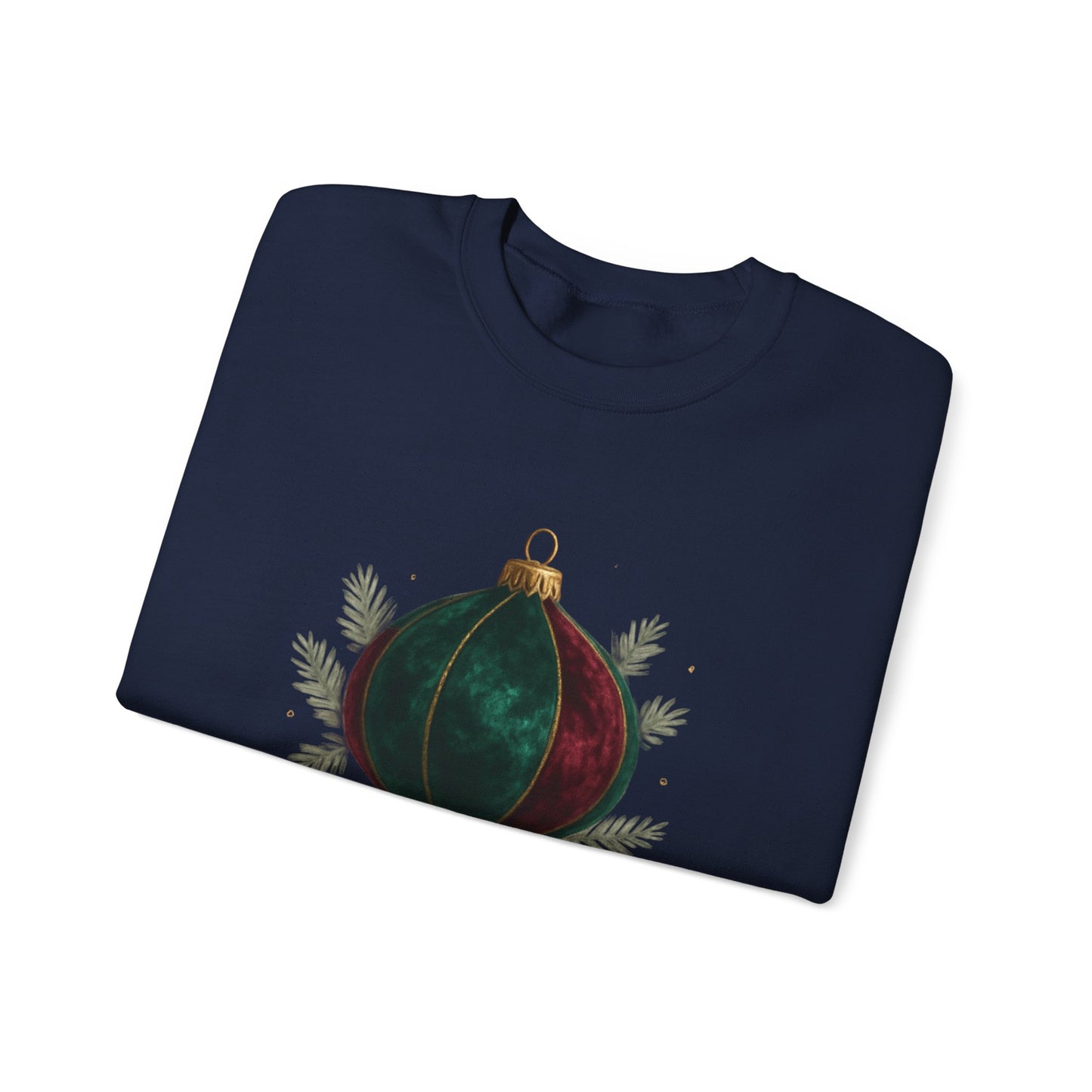 Christmas Ornament Crewneck Sweatshirt — "Lavish Christmas Cheer" Holiday Sweater