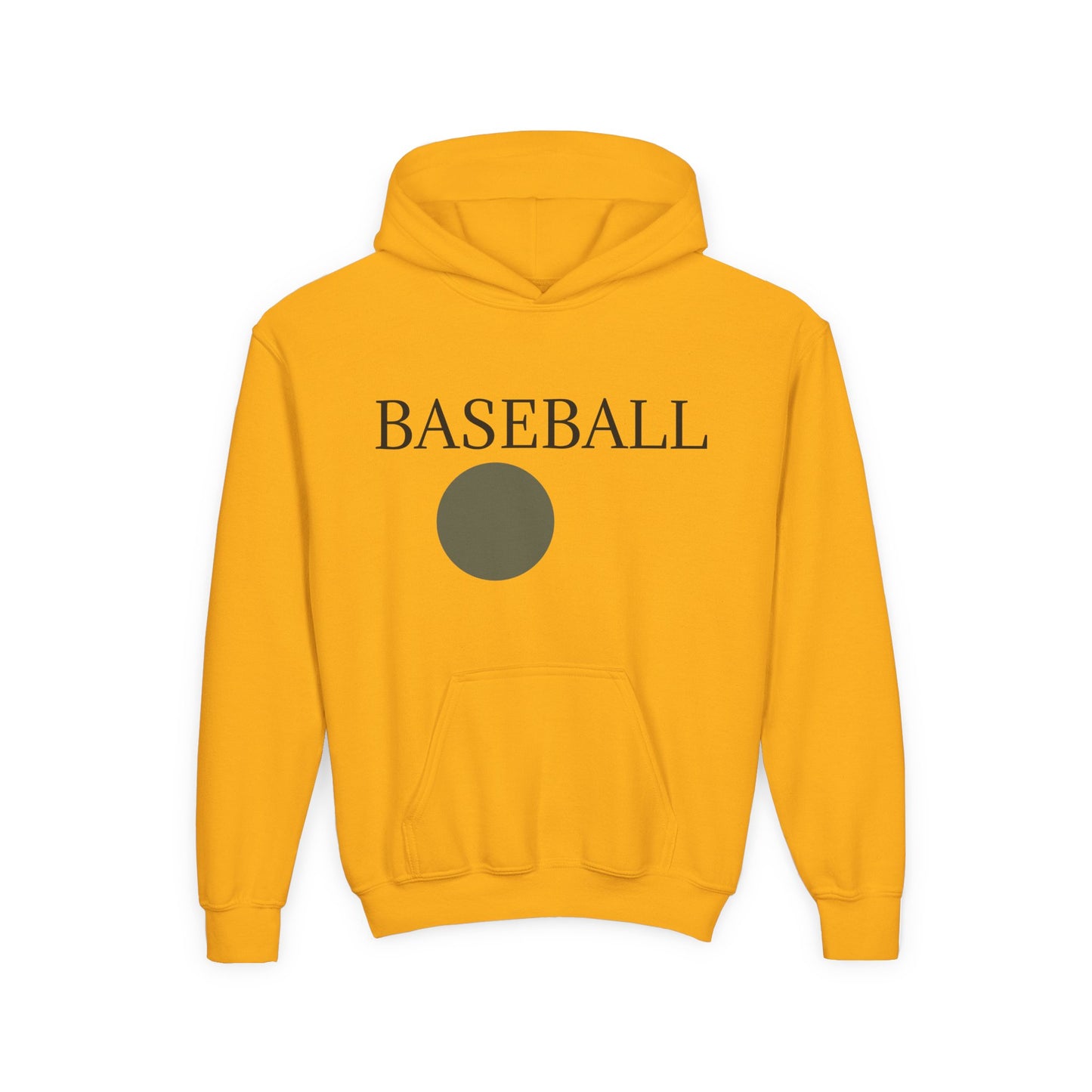 Baseball Youth Hoodie — Minimalist Team Sports Pullover