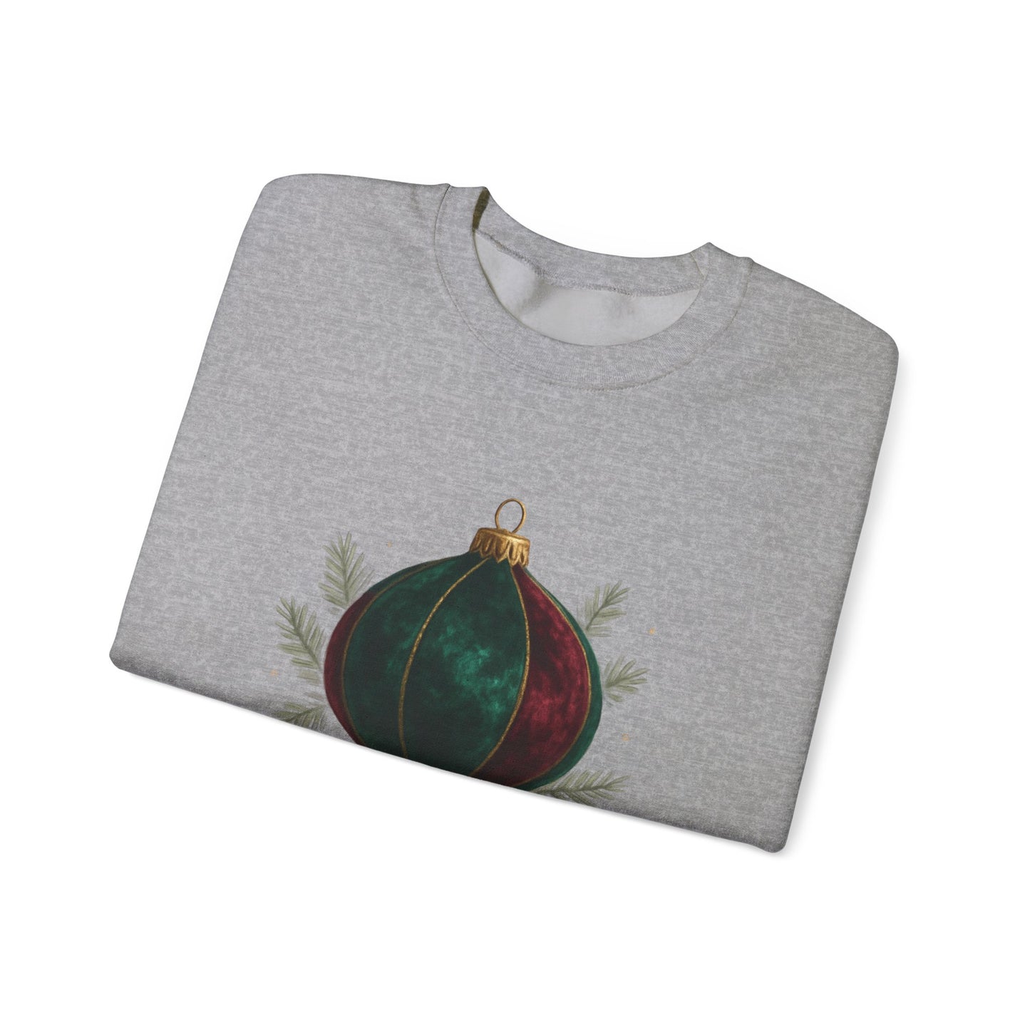 Christmas Ornament Crewneck Sweatshirt — "Lavish Christmas Cheer" Holiday Sweater