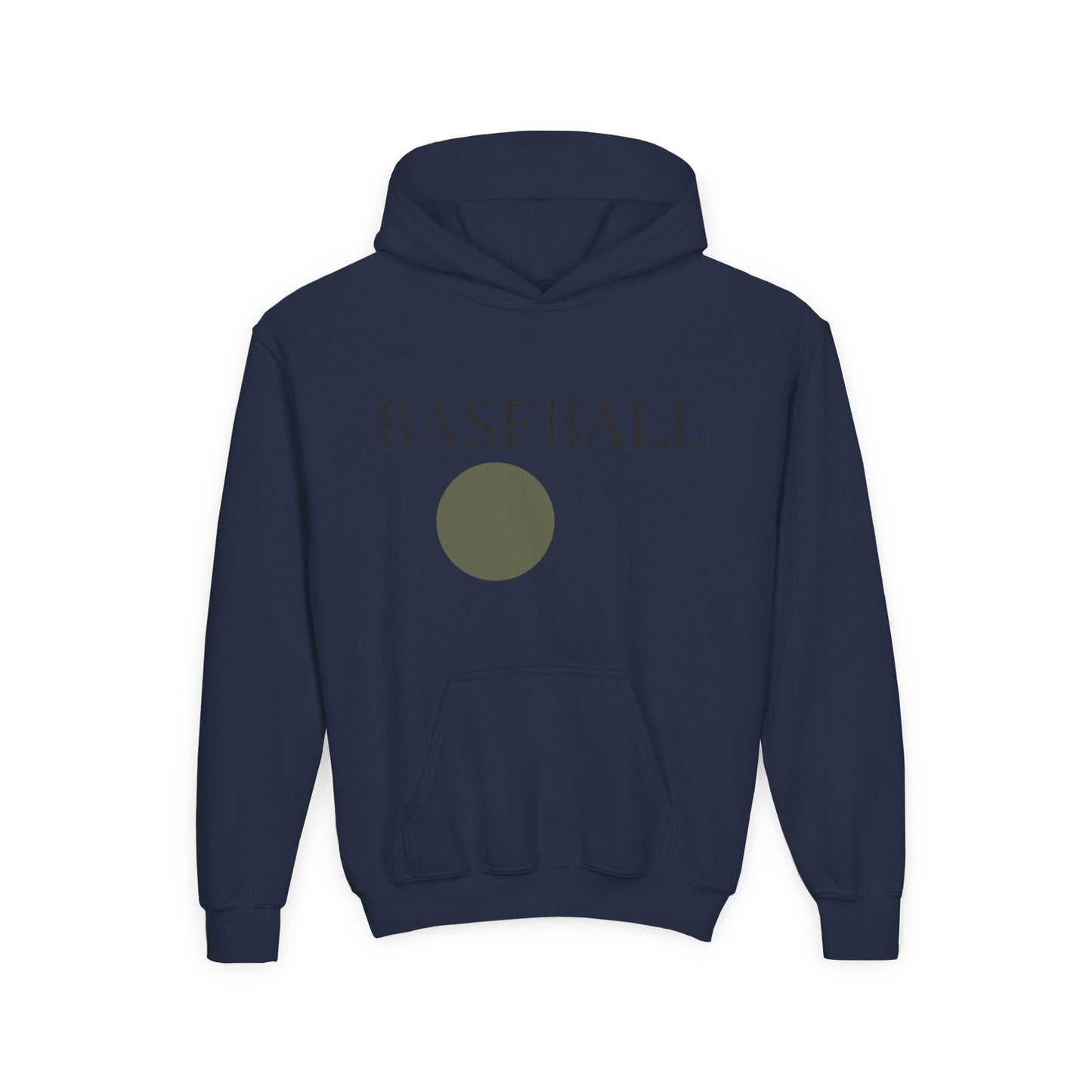 Baseball Youth Hoodie — Minimalist Team Sports Pullover