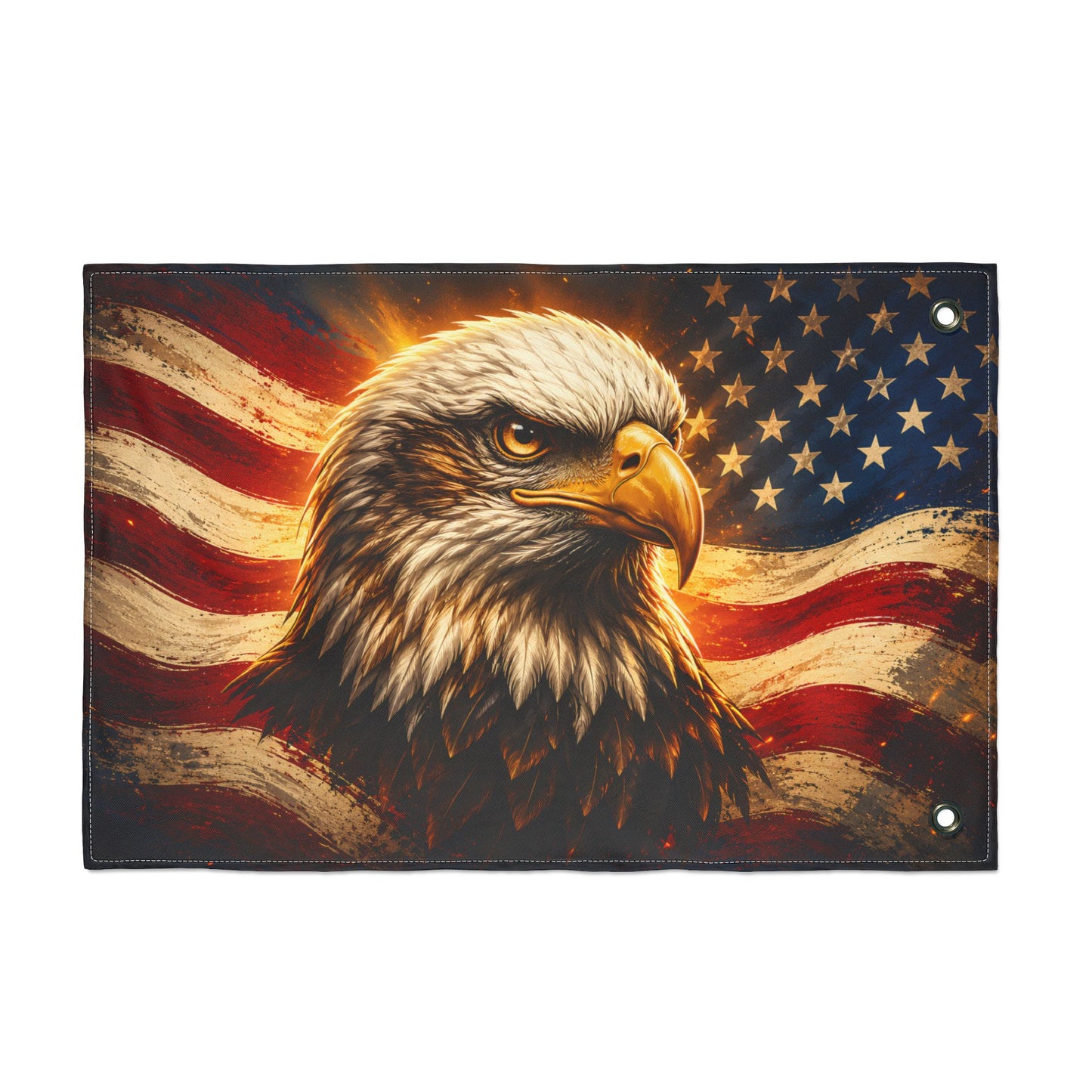 Honor & Remember Patriotic Eagle Garden Flag