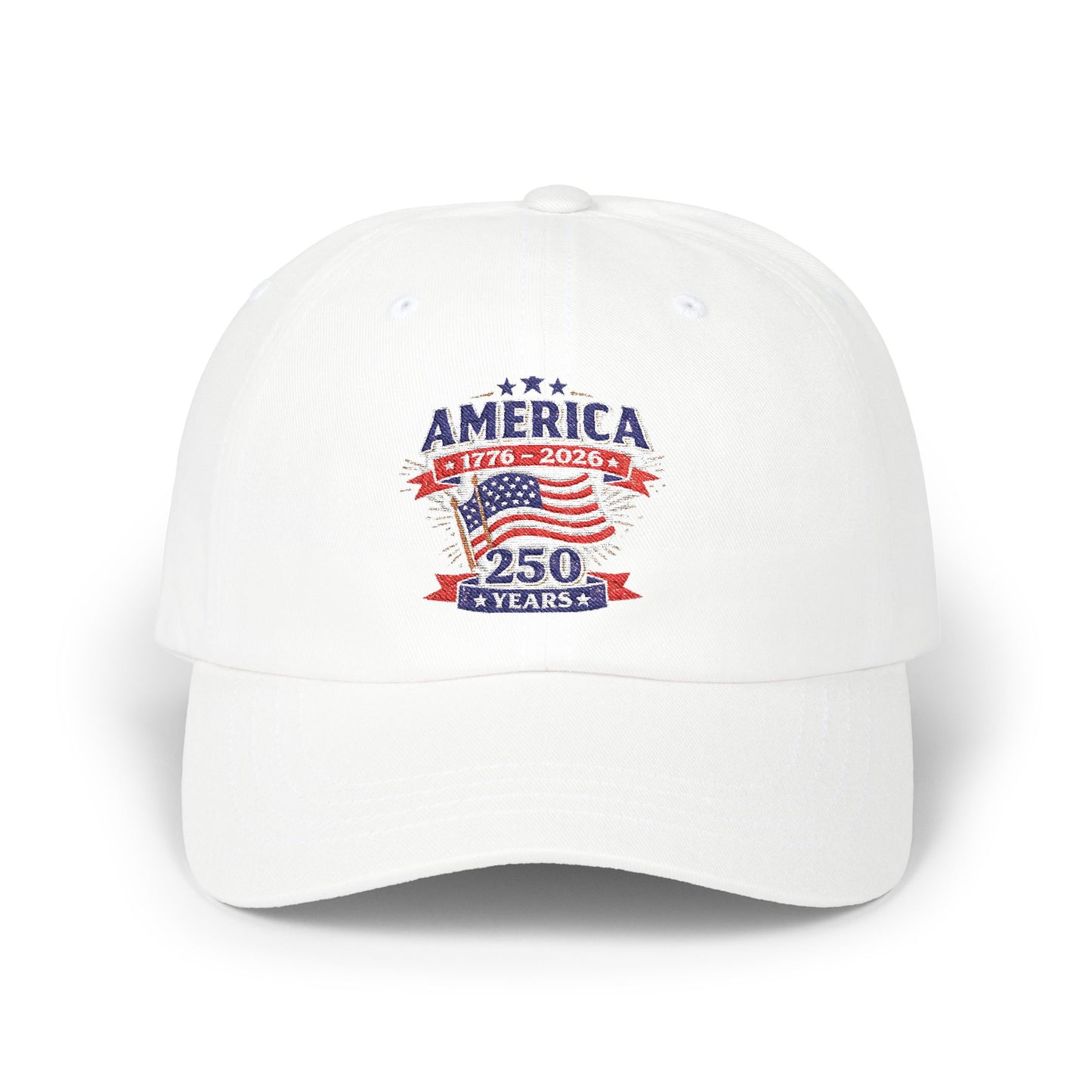 America 250 Years Patriotic Dad Cap | 4th of July Embroidered Hat