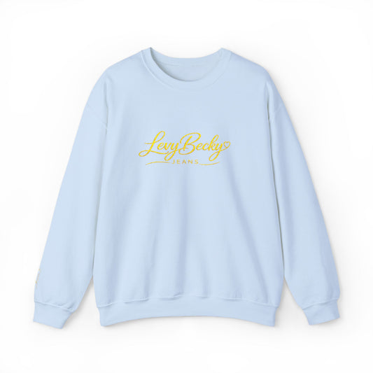 Crewneck Sweatshirt — 'Sexy Baby' Gold Script Graphic