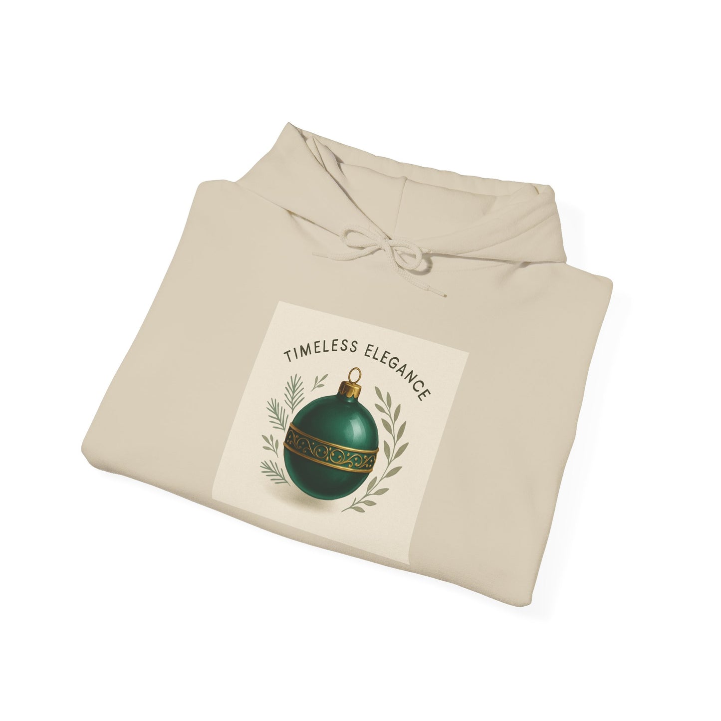 Christmas Ornament Hoodie — "Timeless Elegance" Holiday Sweatshirt