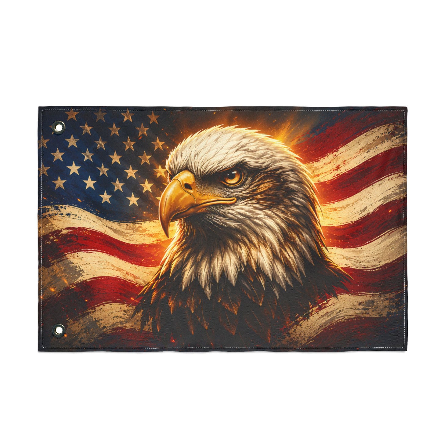 Honor & Remember Patriotic Eagle Garden Flag