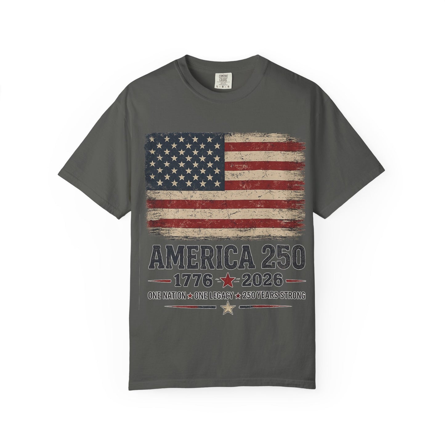 America 250 Anniversary Patriotic Flag T-Shirt