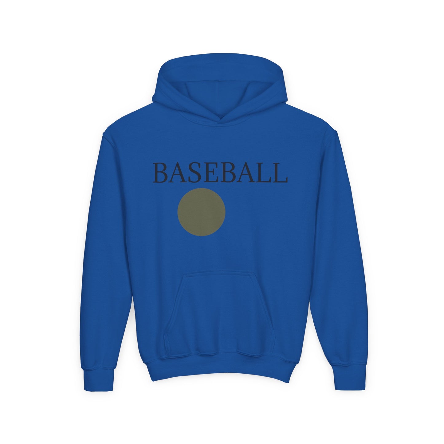 Baseball Youth Hoodie — Minimalist Team Sports Pullover