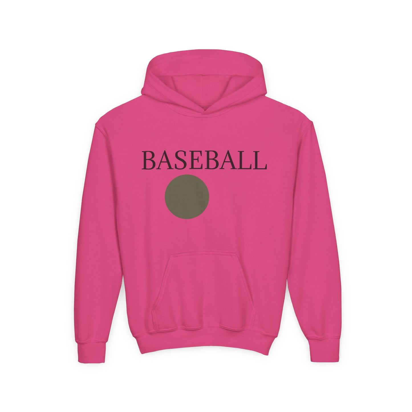 Baseball Youth Hoodie — Minimalist Team Sports Pullover