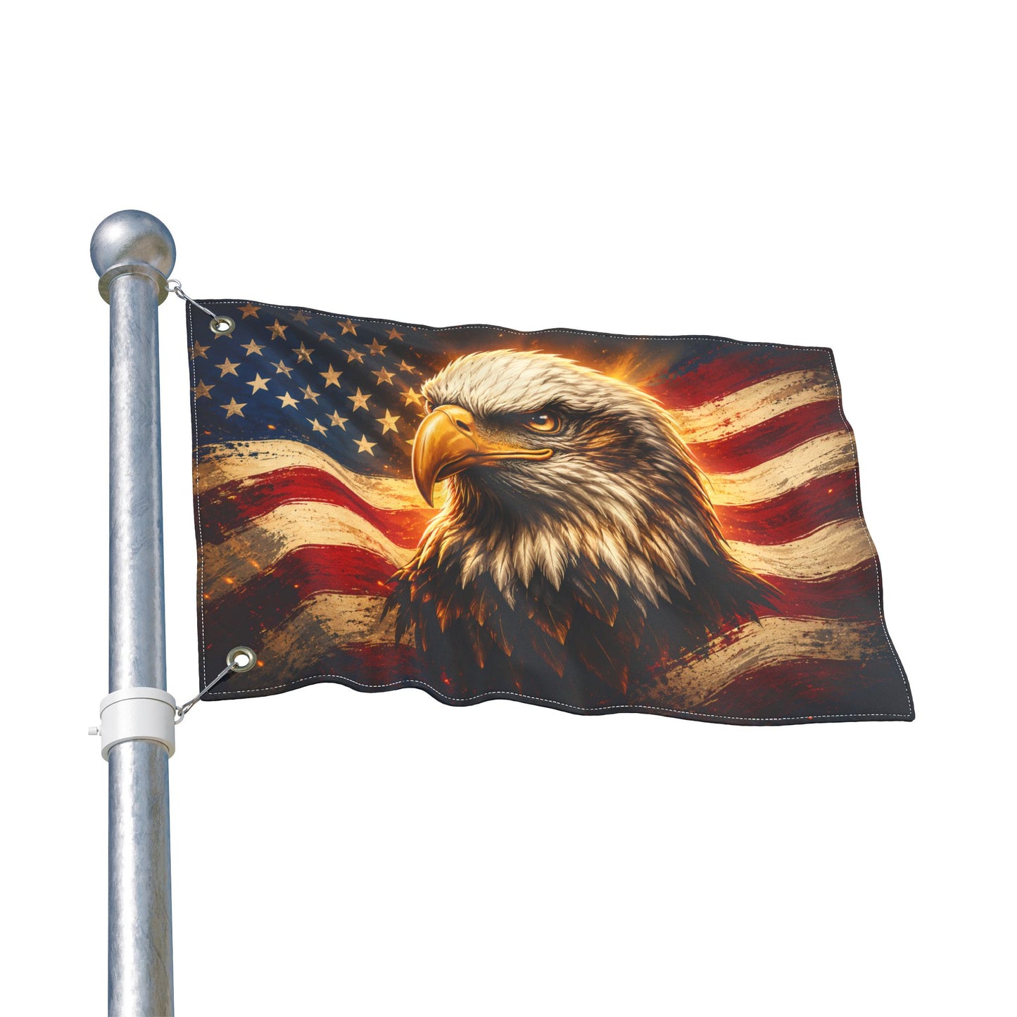 Honor & Remember Patriotic Eagle Garden Flag