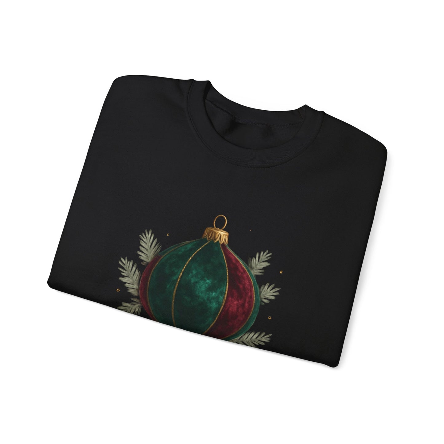 Christmas Ornament Crewneck Sweatshirt — "Lavish Christmas Cheer" Holiday Sweater