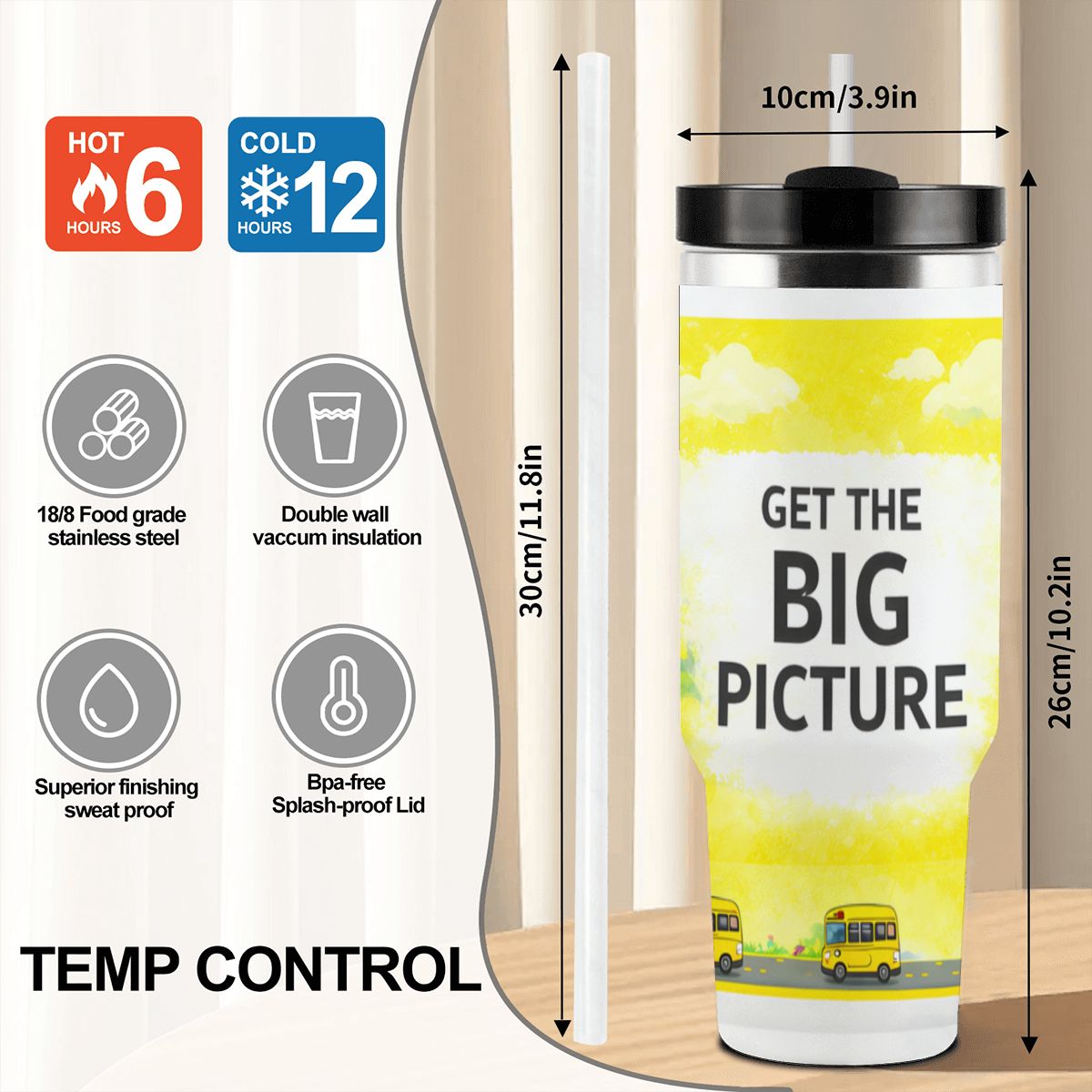 Bus Driver Life 40oz Tumbler – Get The Big Picture