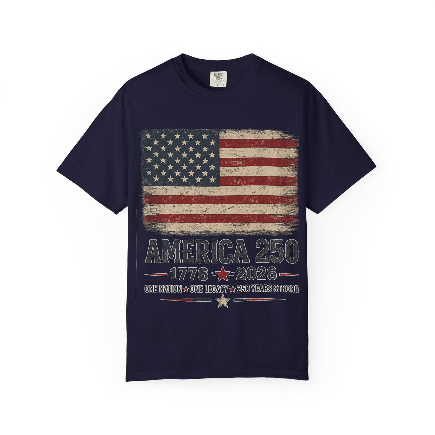America 250 Anniversary Patriotic Flag T-Shirt