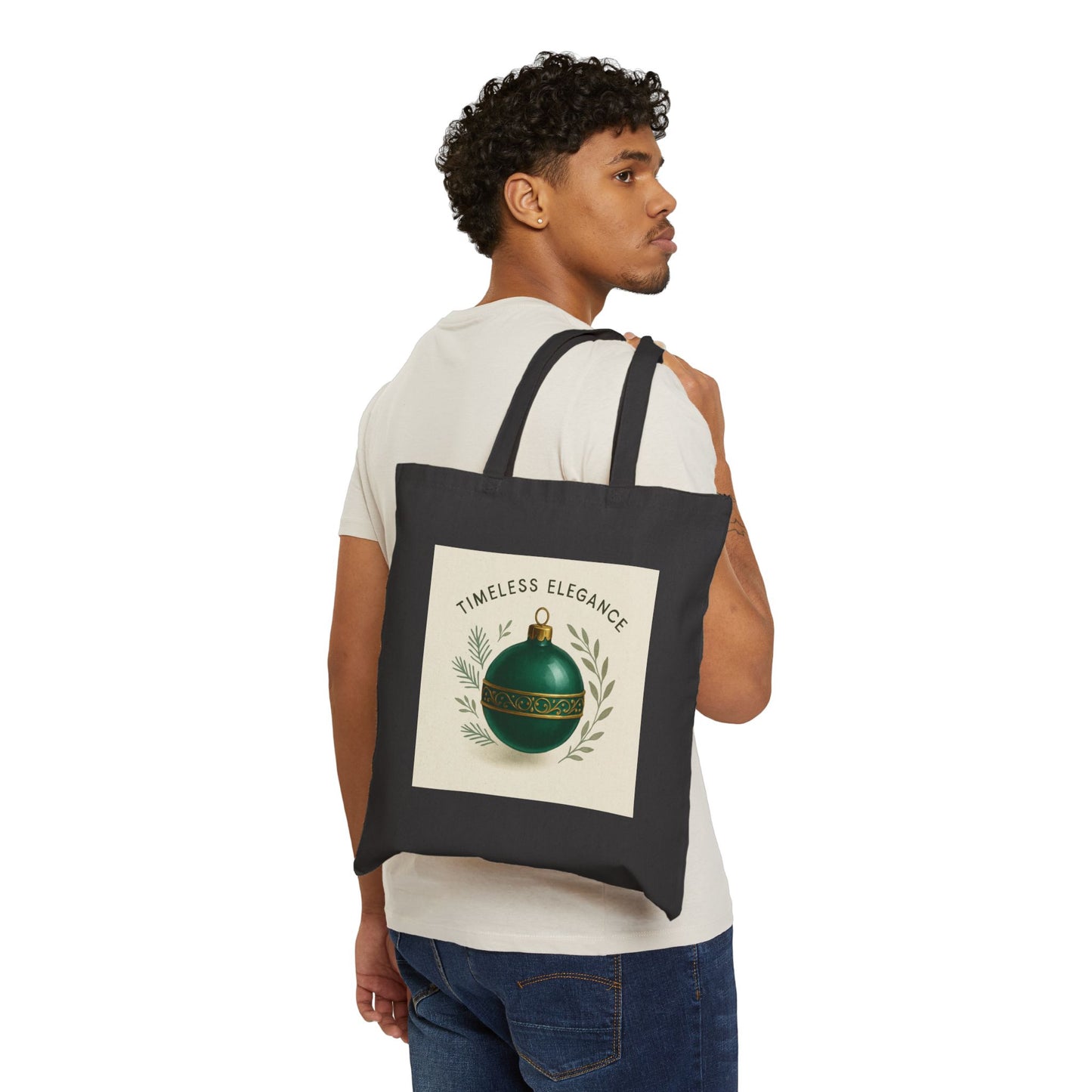 Timeless Elegance Holiday Ornament Tote Bag