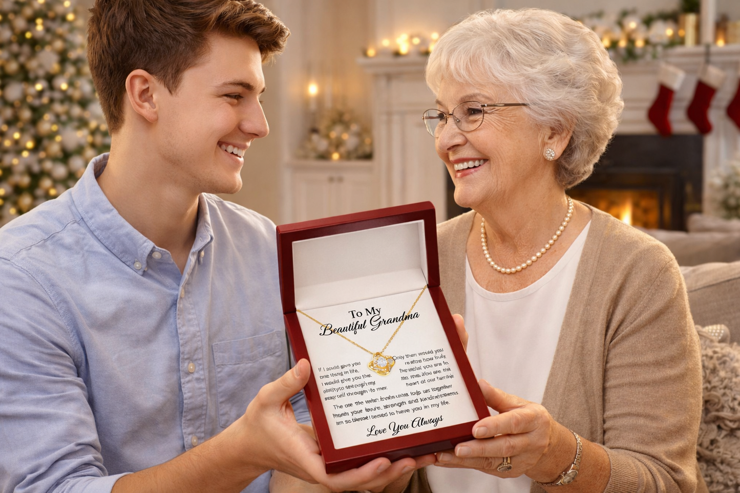 To My Beautiful Grandma Necklace 💖